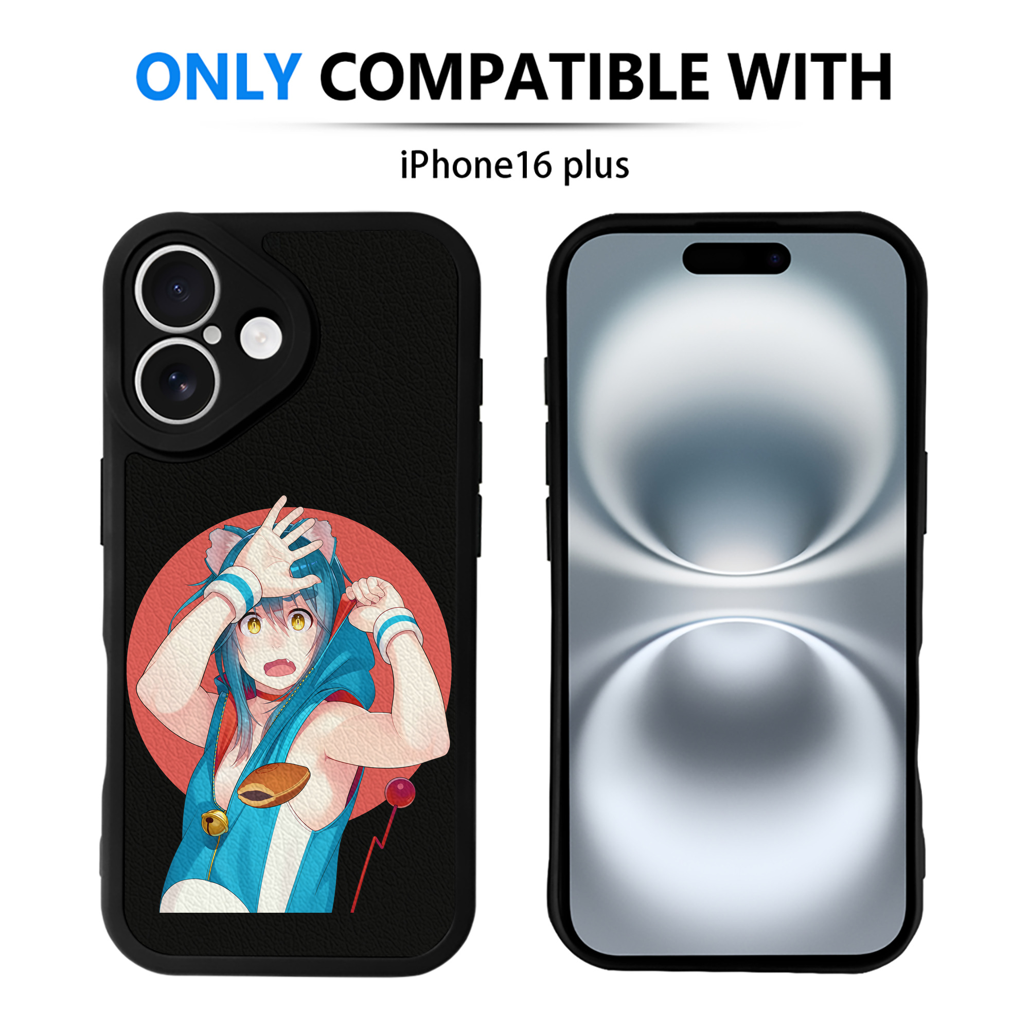 （画像用） ドラえもん Doraemon 【iPhone 16シリーズ対応】シリコンスマホケース（レザー調） 材質：シリコン